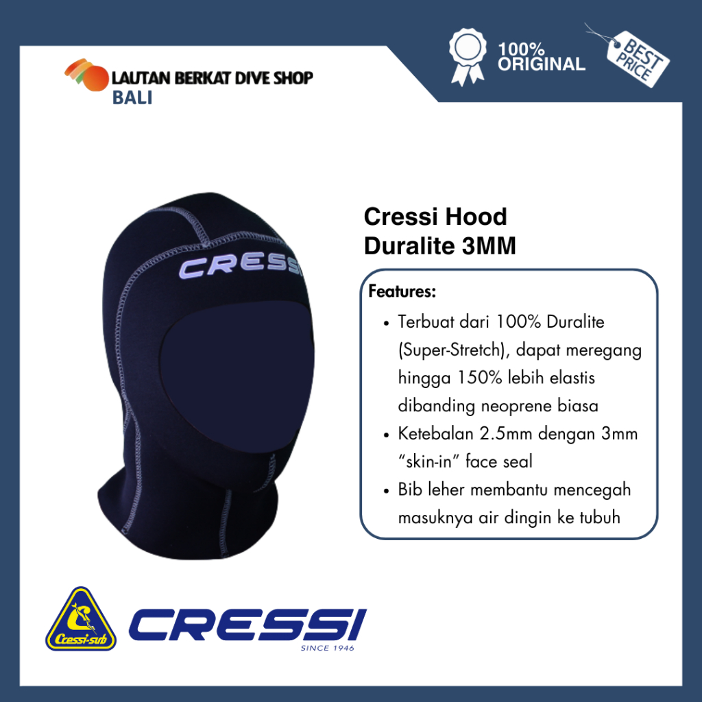 HOOD CRESSI DURALITE 3MM