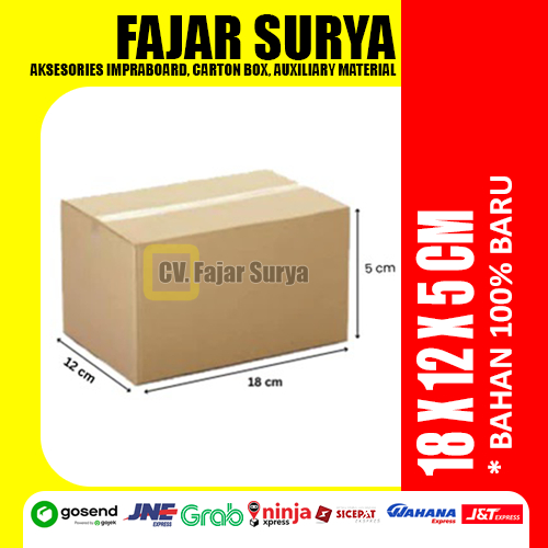 

Karton Box Murah Berkualitas Bekasi (18x12x5cm) Bahan Baru 100%