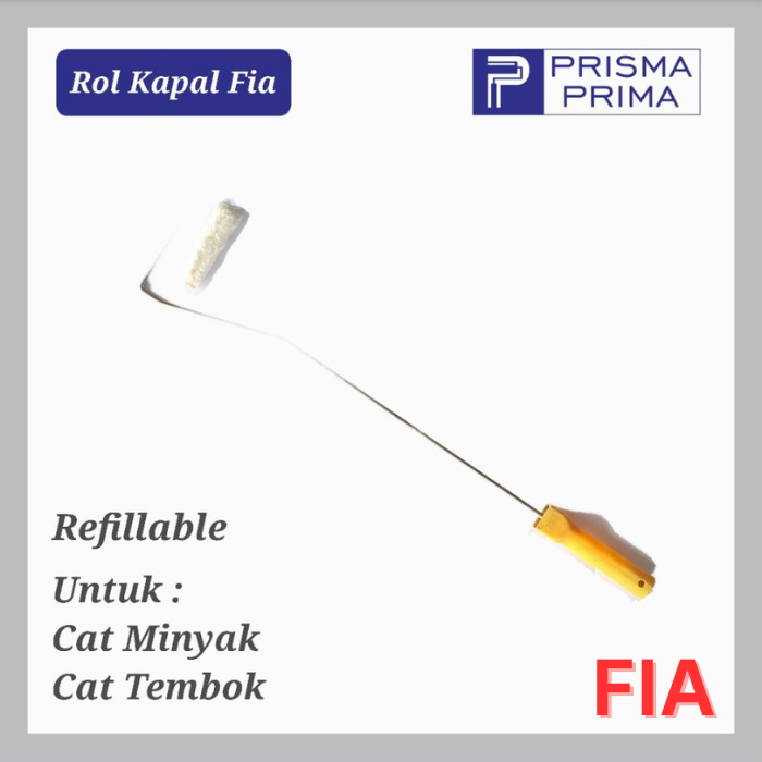 FIA Kuas Rol Roller Roll Kecil Kapal Epoxy Tahan Thinner Cat Minyak