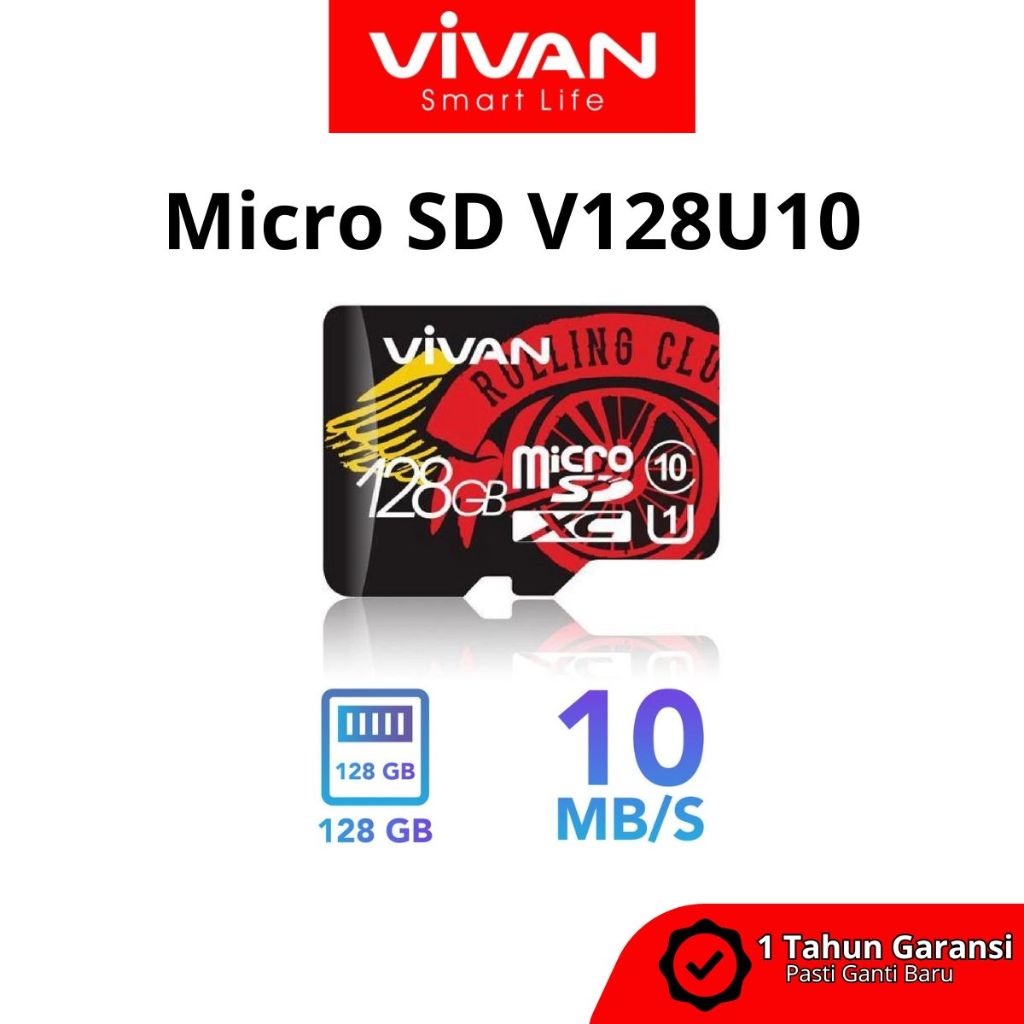 VIVAN V128U10 128GB Class 10 Micro SD TF Card