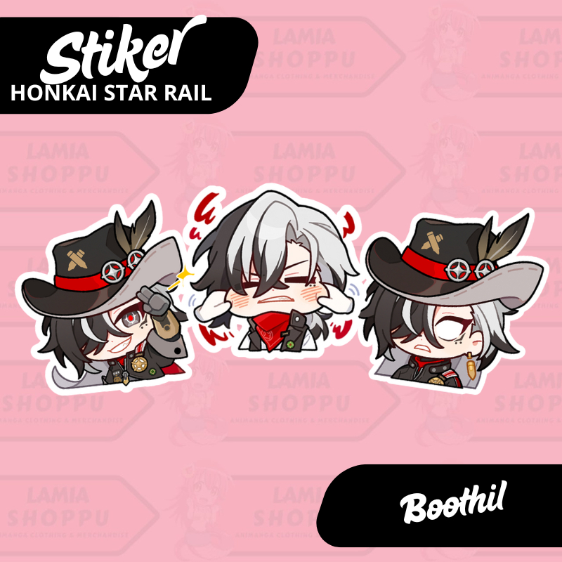Stiker Honkai Star Rail | Sticker Boothill HSR | Merch Anime Game Honkai Star Rail Waifu | Stiker Vi