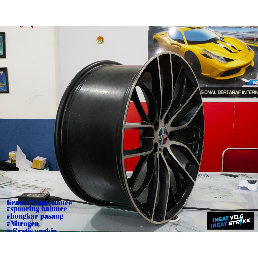 Jual velg mobil racing hsr wheel surabaya ring 20 lubang5x120 buat mobil Discovery, Rangerover,