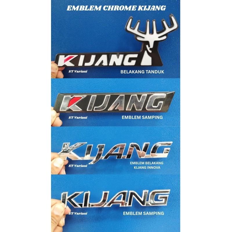 Emblem Logo Mobil Tulisan Kijang / Kijang Grand / Kijang Kapsul / Kijang Innova Emblem Belakang Samp
