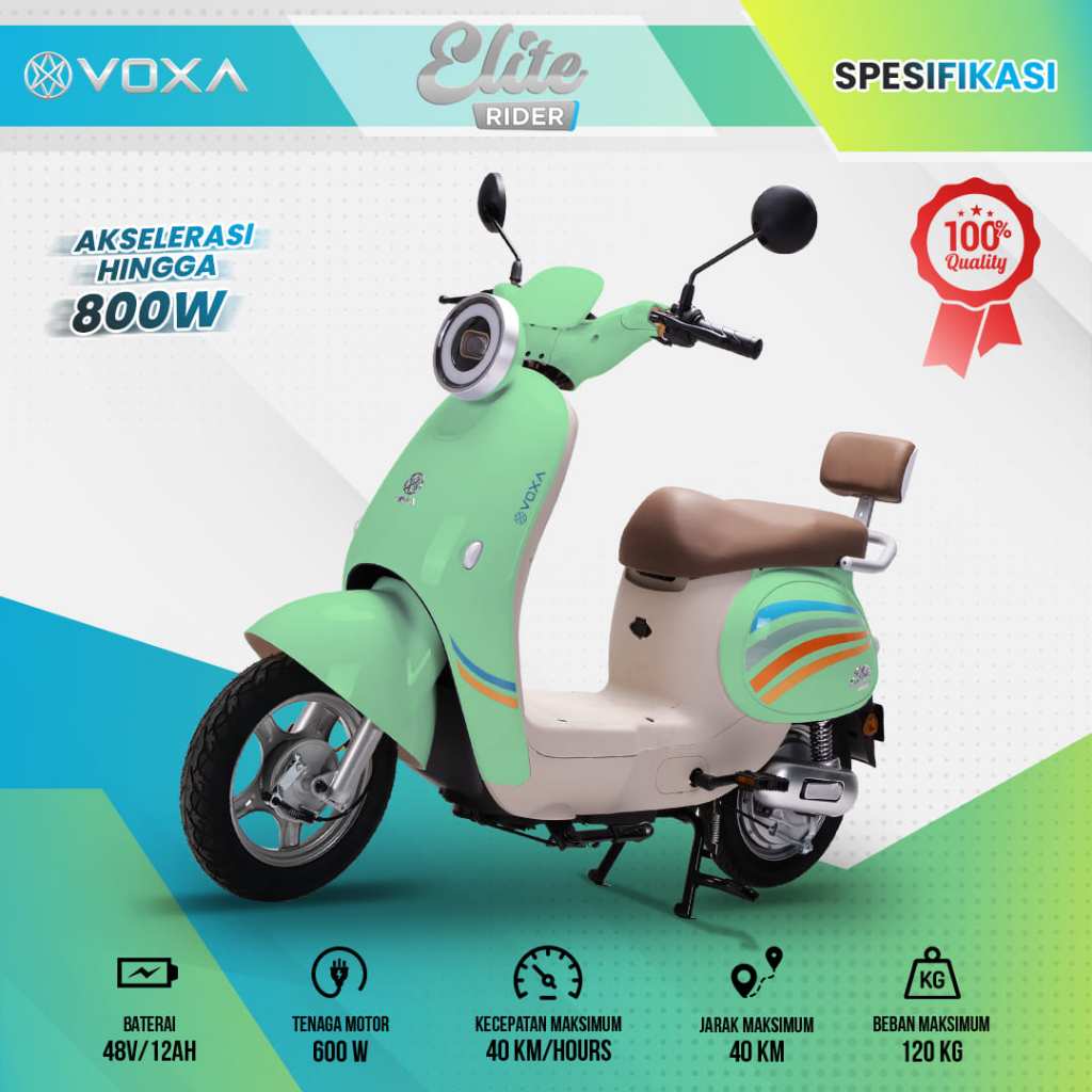 VOXA Sepeda Listrik Elite Rider Terbaru motor 48V 600 watt  Murah Dewasa