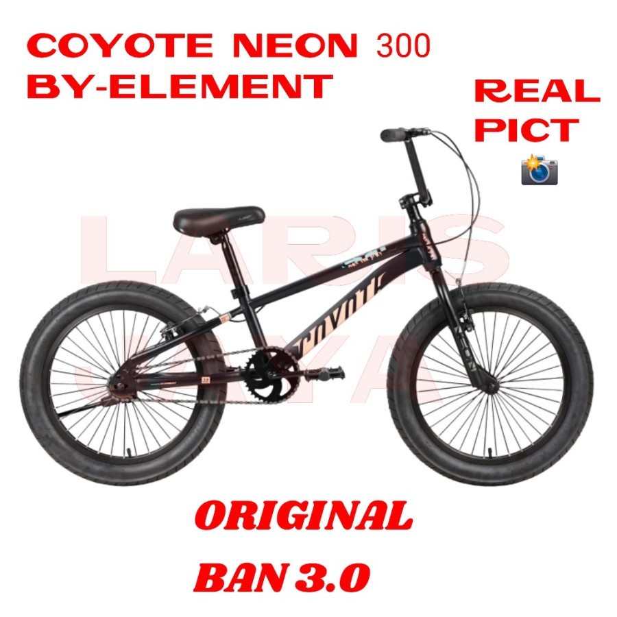 Sepeda bmx 20 inch ban besar , bmx 20 ELEMENT COYOTE NEON 300 ORIGINAL