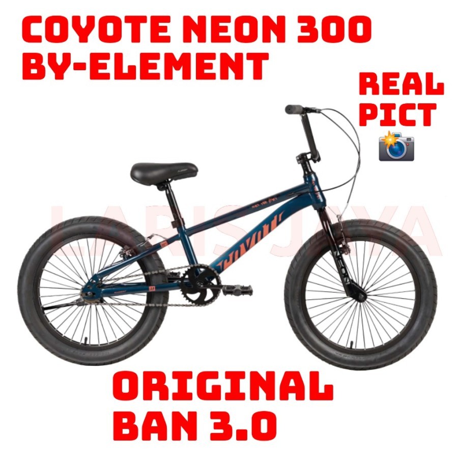 BONUS JALU SEPEDA BMX 20 ELEMENT COYOTE NEON 300 SEPEDA ANAK BMX BAN BESAR 20 X 3.0