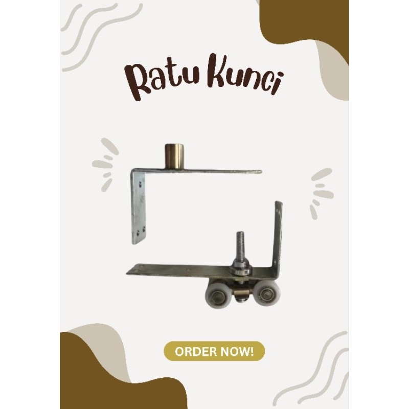 Roda atas pintu lipat bahan flexible pintu lipat