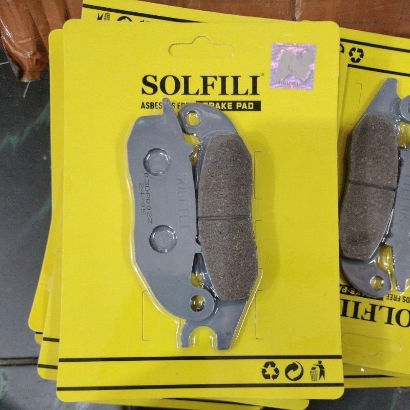 Disc Pad Kampas rem  kaliper RCB Solfili Kaliper S1 Kiri Honda Vario 125 150 Beat Scoopy  01DP022Z
