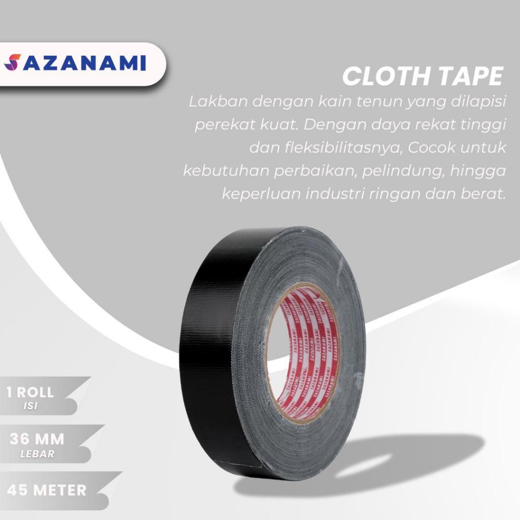 

RB Lakban Kain Hitam 36mm x 45 Meter Sazanami Cloth Tape