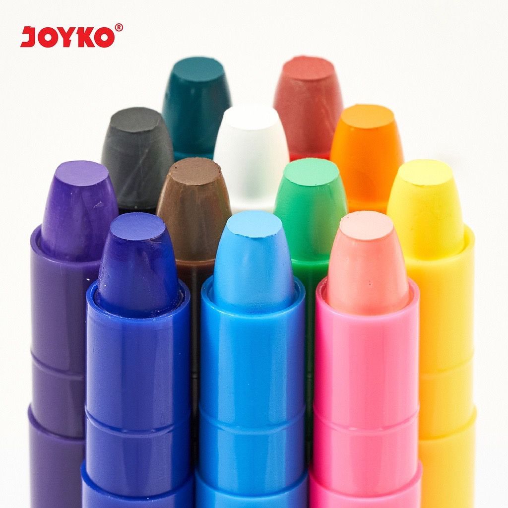 

crayon silky joyko 12 / 24 / 36 / 48 warna kode SLC silky crayons oil pastel water soluble