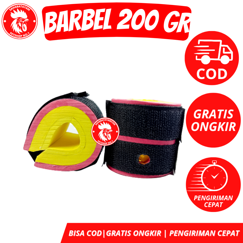Barbel Ayam 200 gr Alat Olahraga Ayam Aduan Barbel Ayam Bangkok