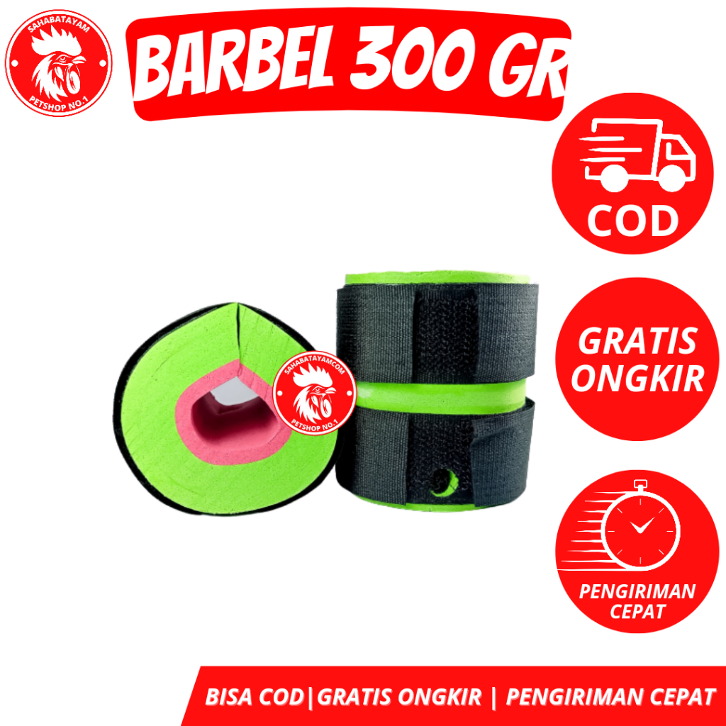 BARBEL Ayam 300 gr Alat Pemberat Kaki Ayam Barbel Ayam Bangkok
