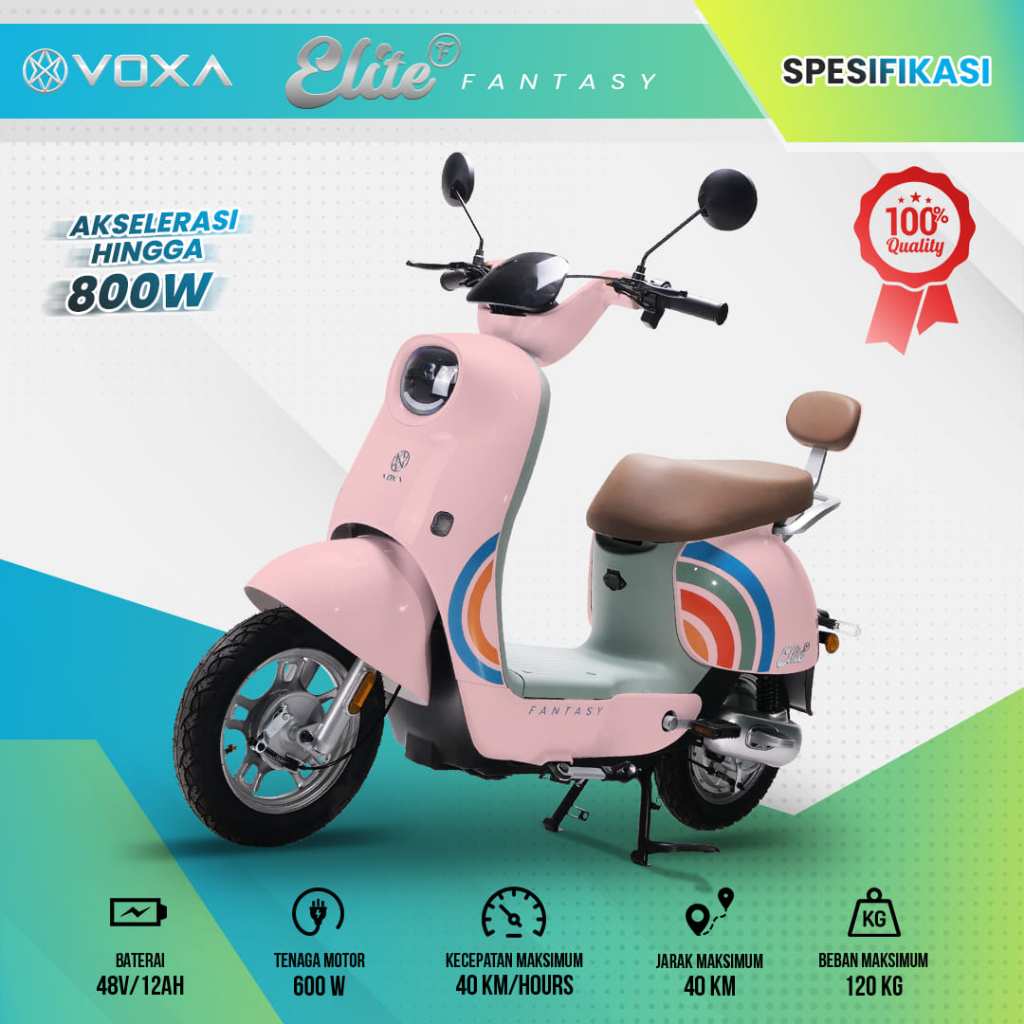VOXA Sepeda Listrik Elite Fantasy Terbaru motor 600 watt  Murah Dewasa