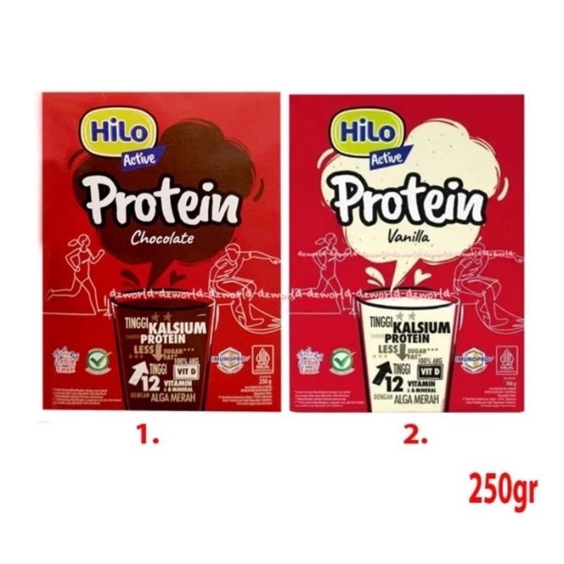 

Hilo Active Protein Chocolate - Vanilla Hi-calcium Active 250gr