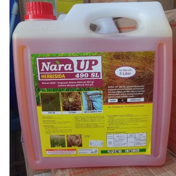Herbisida Nara Up 490 SL kemasan 5 Ltr