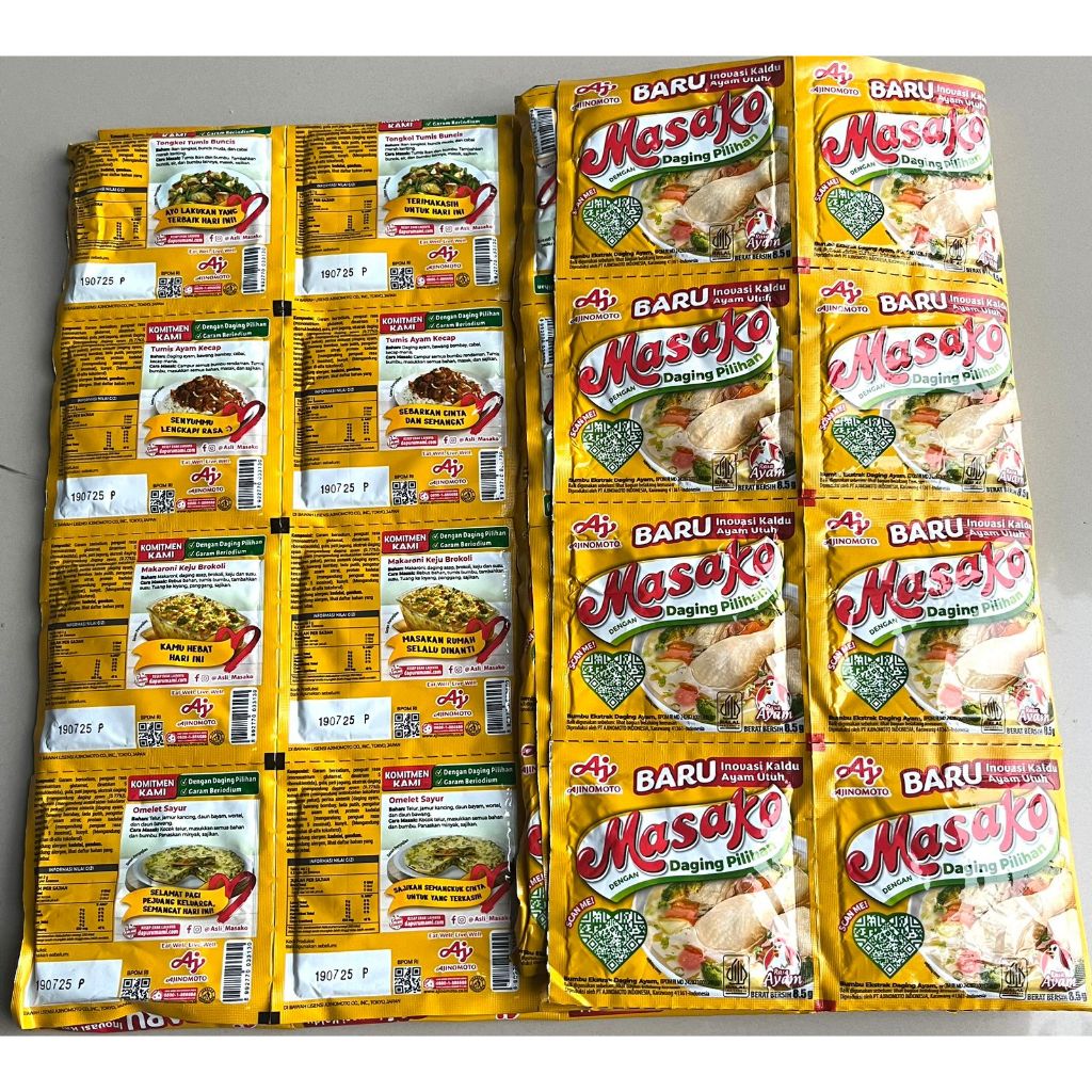 

12 SACHET MASAKO SAPI AYAM KALDU KUAH BUMBU DAPUR 1 RENTENG TERMURAH