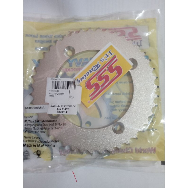 Gir SSS Klx 428 43 Gear Original sss