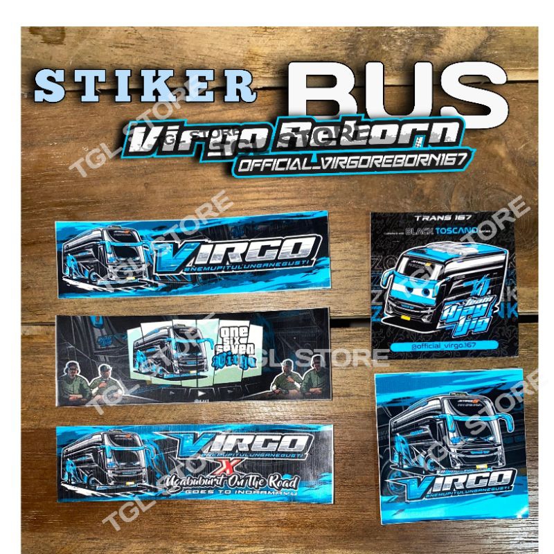 

Stiker bus basuri VIRGO TRANS 167