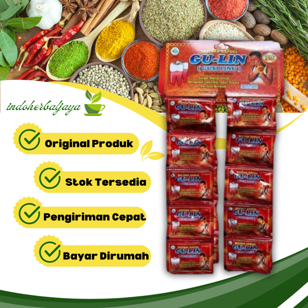 

Gulin Kapsul Sakit Gigi Renceng 20 Sachet