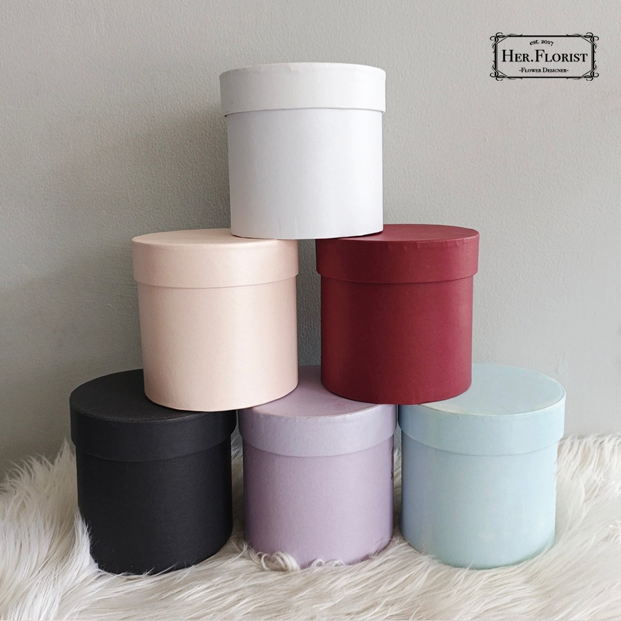 

BOX BUNGA UK 12CM | BOX UK 15CM WARNA POLOS / FLOWER BOX PREMIUM, BLOOM BOX , KOTAK BUNGA