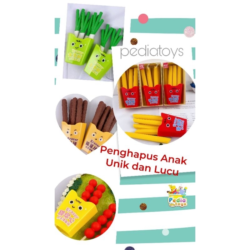 

Pedia Toys - Penghapus Alat Tulis Anak Unik dan Lucu
