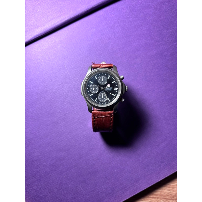 jam tangan SWISS ARMY CHRONOGRAPH SAPPHIRE second