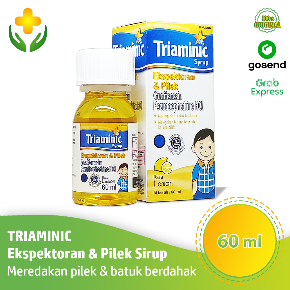 Triaminic Ekspektoran Pilek Sirup 60 ml - Obat Batuk Berdahak Pilek Anak | Triaminic Kuning