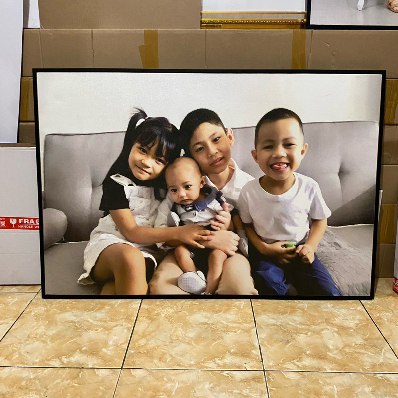 Cetak Foto kanvas 80x80 + Bingkai Minimalis