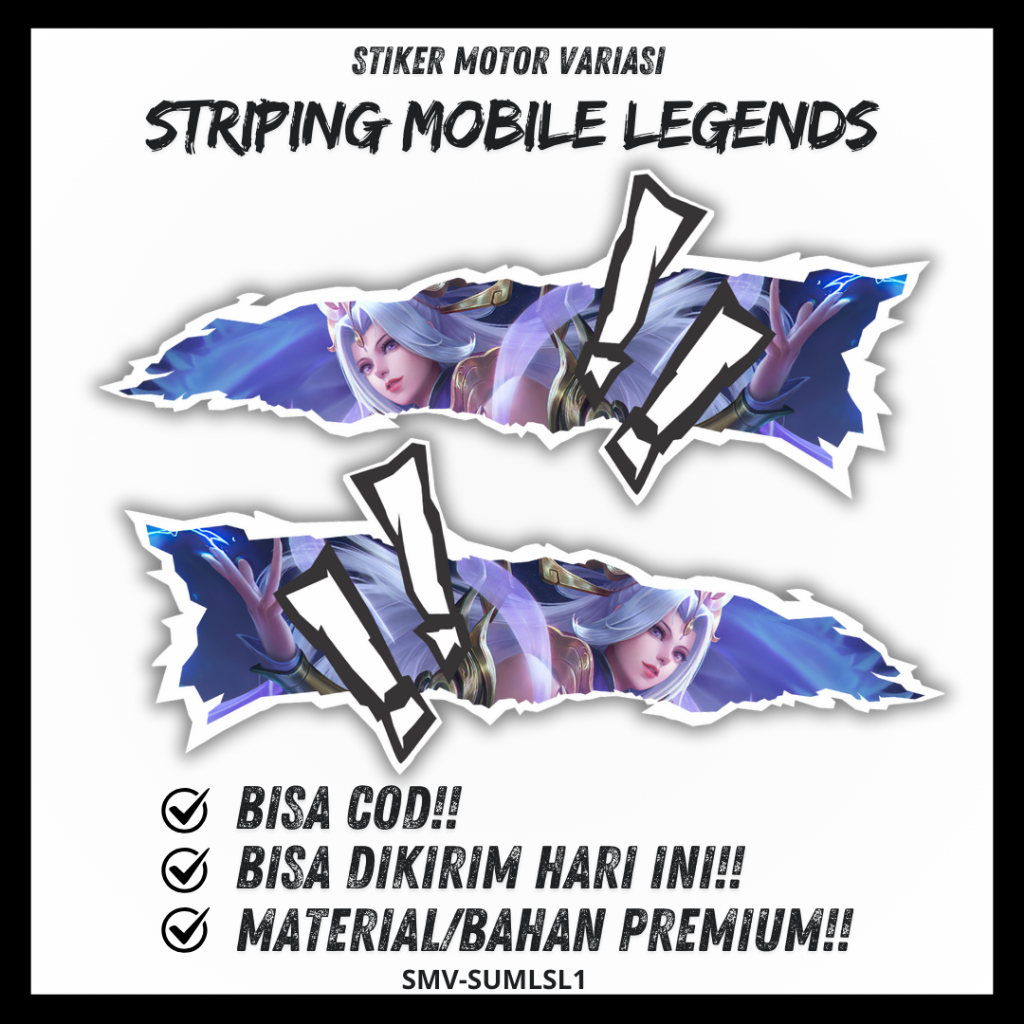 Stiker Striping Selena Sticker Hero Selena Mobile Legends Universal Kanan Kiri