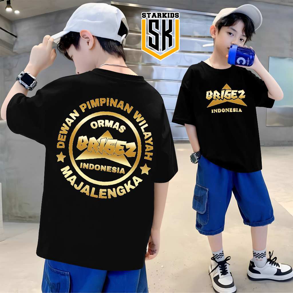 Kaos Anak Brigez Majalengka terbaru - Baju brigez bahan Soft 24s berkualitas kaos ormas