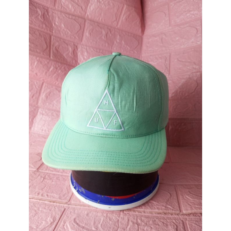 Topi HUF TRIPLE TRIANGLE SNAPBACK CAP MINT