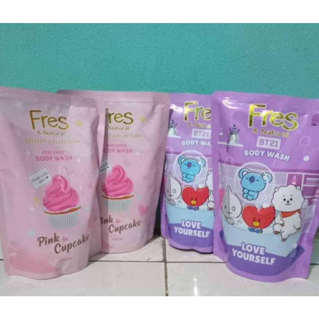Fres & Natural Sabun Mandi Cair 400ml / Sabun Mandi Fresh Cair
