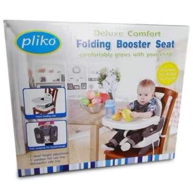 Pliko folding booster seat kursi bayi lipat kursi makan bayi dudukan bayi multifungsi baby seat trai