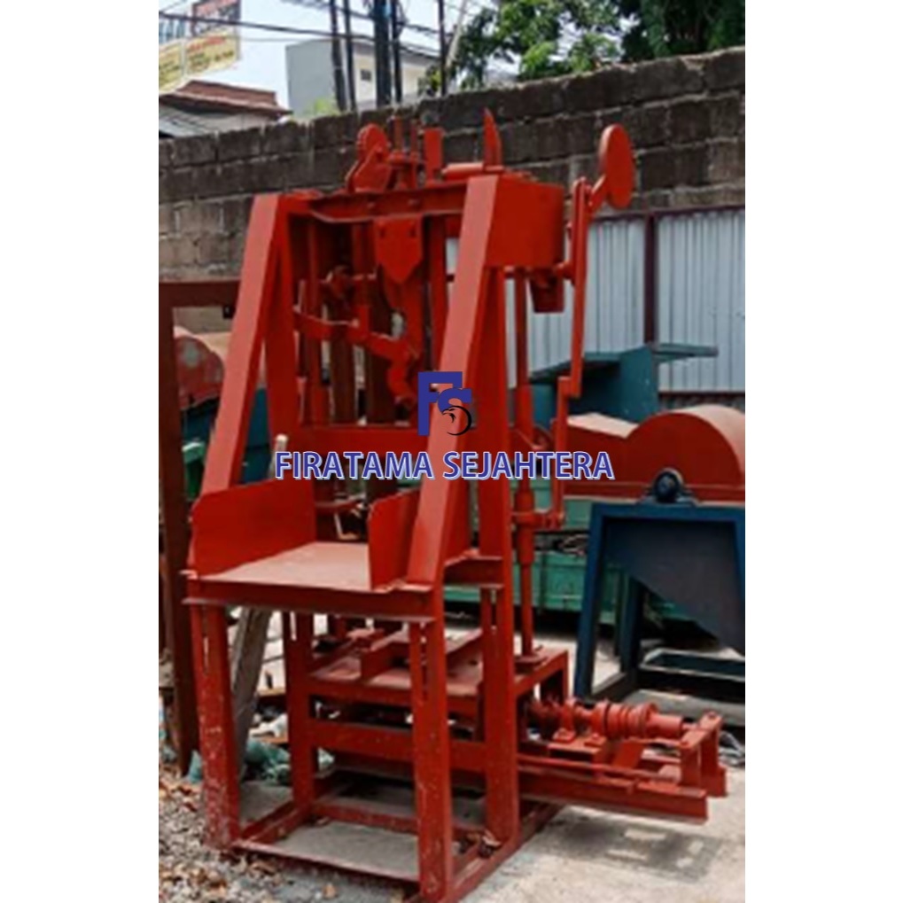 Mesin Cetak Batako - Paving Block Sistem Getar Kaki 6 Pakai Penggerak E. Dinamo 3 HP, 3 Phase
