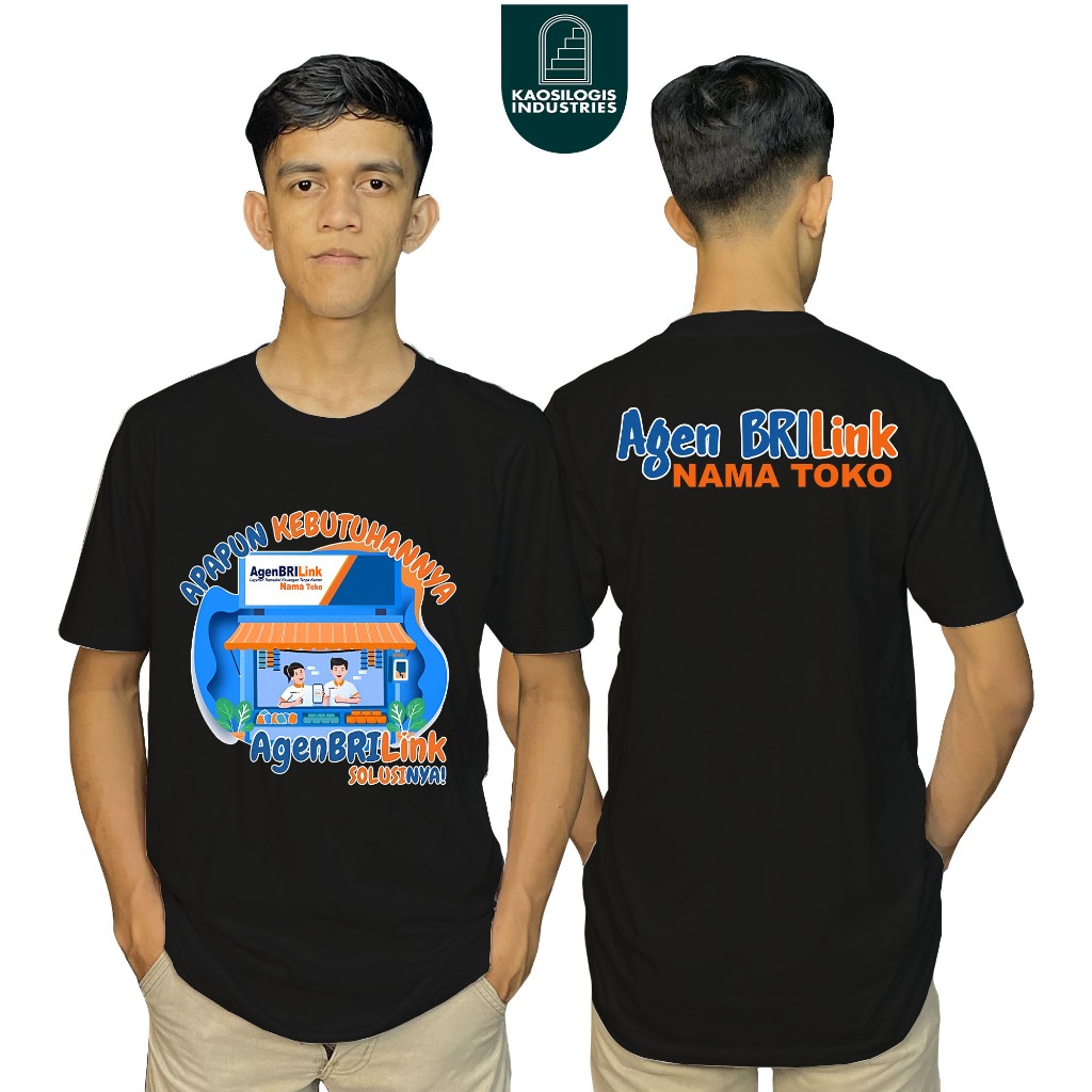 Kaos Agen BRILink Terbaru / Kaos Brilink Apapun Kebutuhanya BRILink Solusinya - Kaosilogis