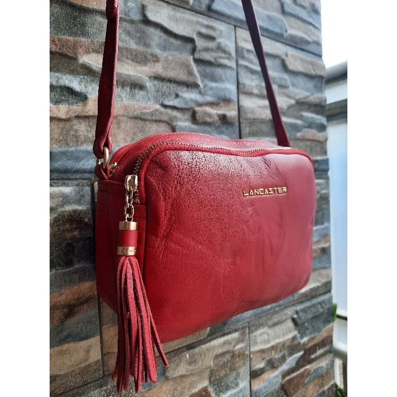Slingbag Merah LANCASTER - TAS PRELOVED BRANDED ORIGINAL