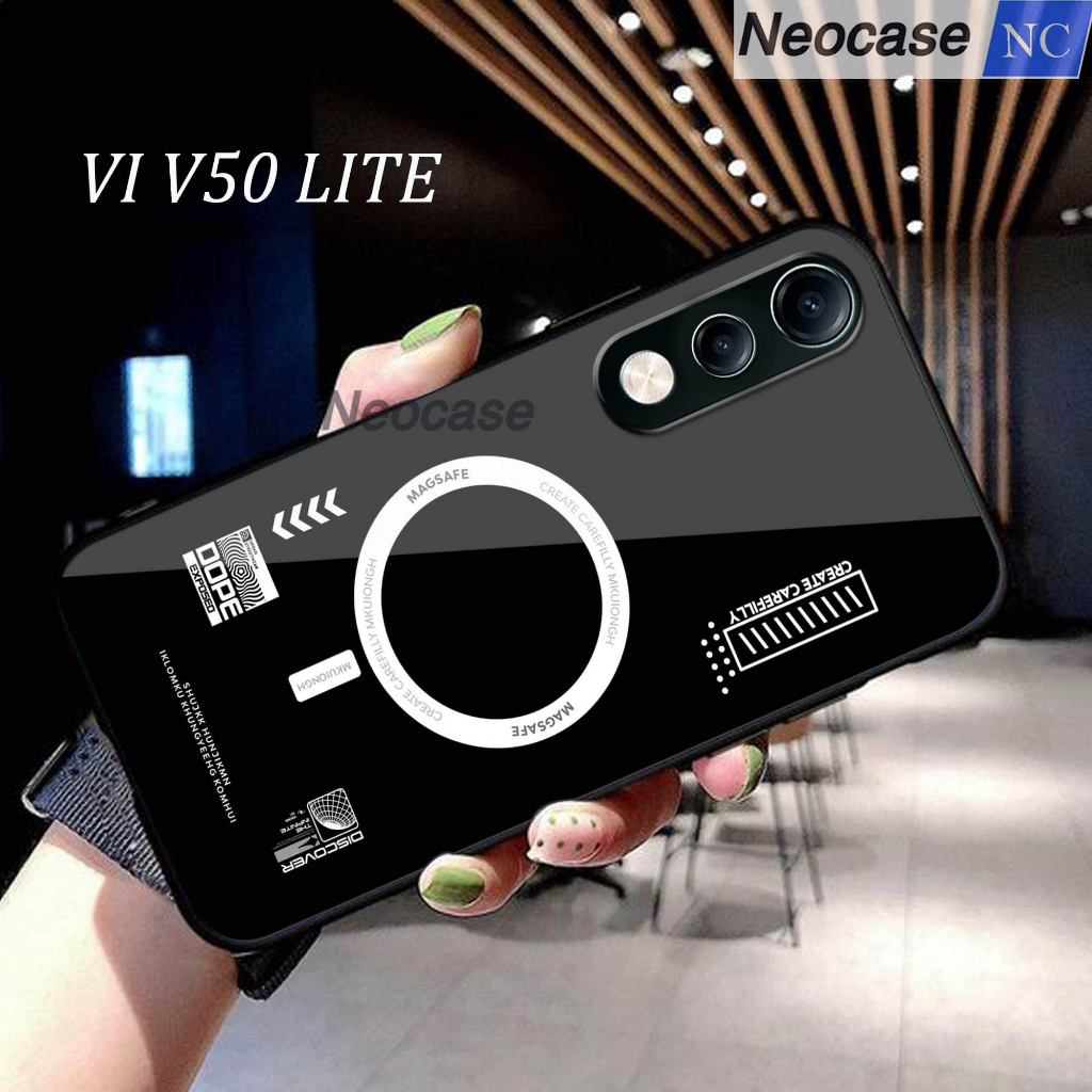 SoftCase Glass Kaca VIVO V50 LITE - Casing HP VIVO V50 LITE  -  Case HP VIVO V50 LITE - N206