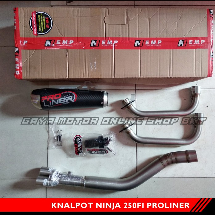 Knalpot Ninja 250Fi 2018 TR2 - TK Carbon Long PROLINER