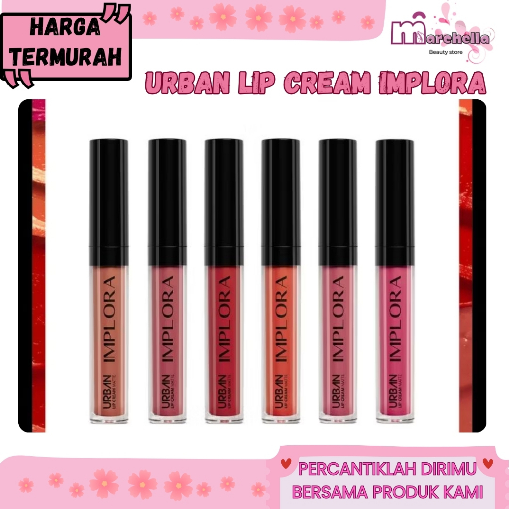 Implora Urban Lip Cream Matte Implora Lip Cream Lipstik Urban Velvet New Lip Cream Implora Urban