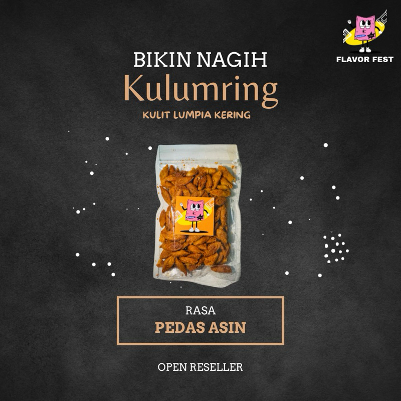

Kulumring - Kulit Lumpia Kering 250 gr Rasa Pedas Asin Terlaris