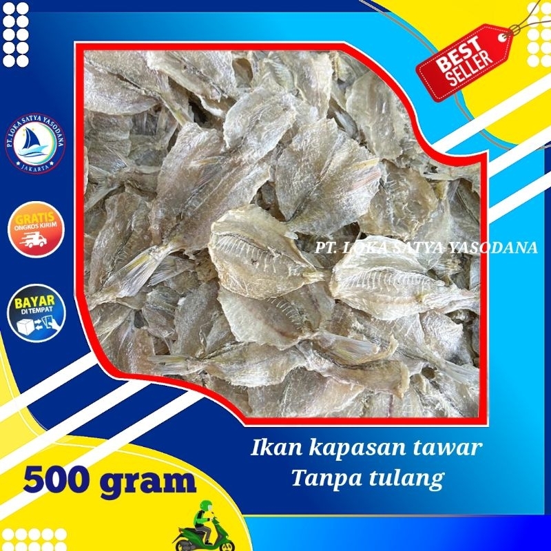 

ikan kapasan tawar tipis tanpa tulang 500gram