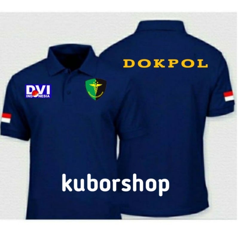 kaos katun DOKPOL/DOKTER POLISI full bordir