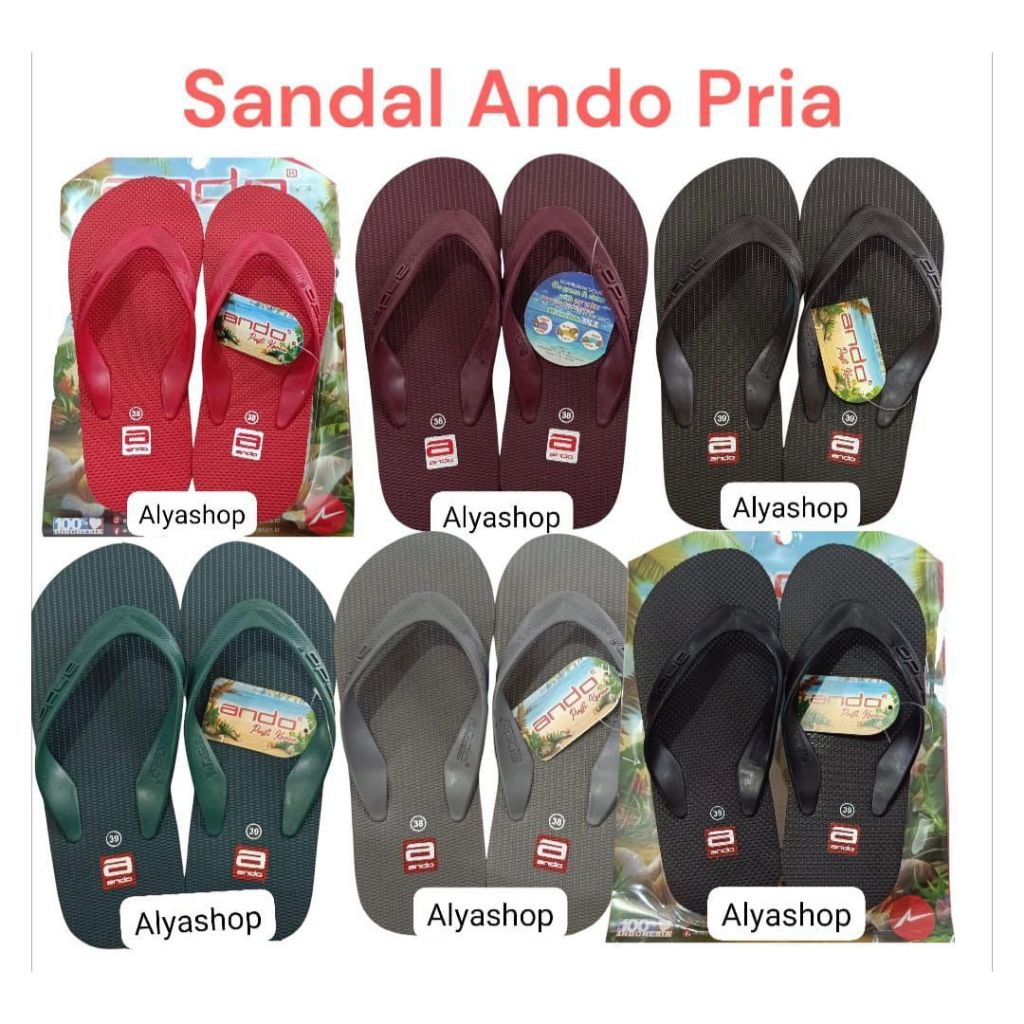 Sendal Jepit ANDO Hawaii Untuk Pria | Sandal jepit | Sandal Pria dewasa