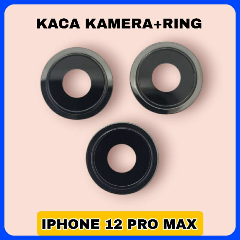 kaca lensa kamera + ring iphone 12 pro max
