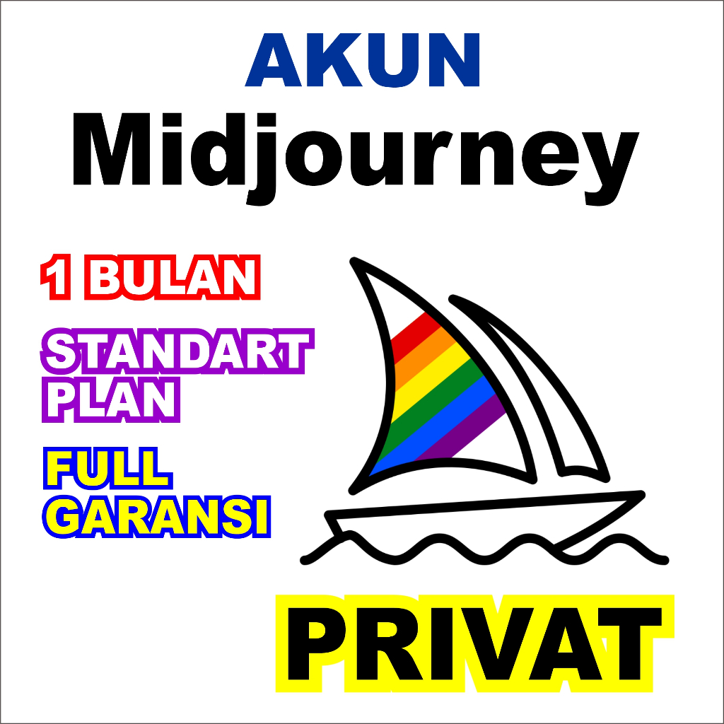 AKUN MIDJOURNEY (STANDART PLAN) PRIVAT