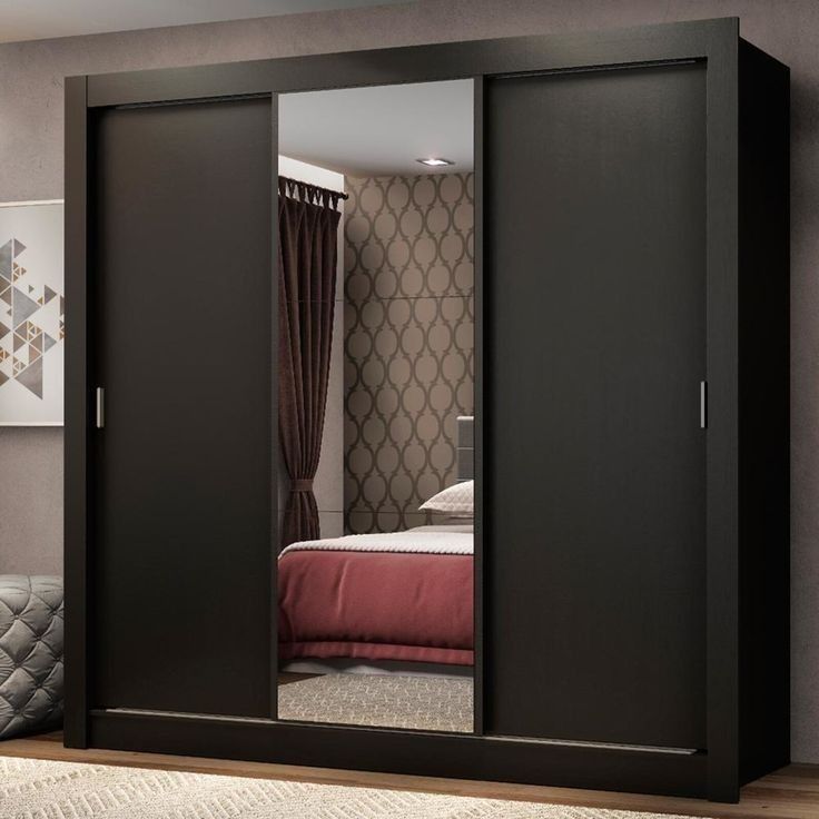 Almari Pakaian Minimalis Kayu Jati Lemari Pakaian Pintu 3 Sliding