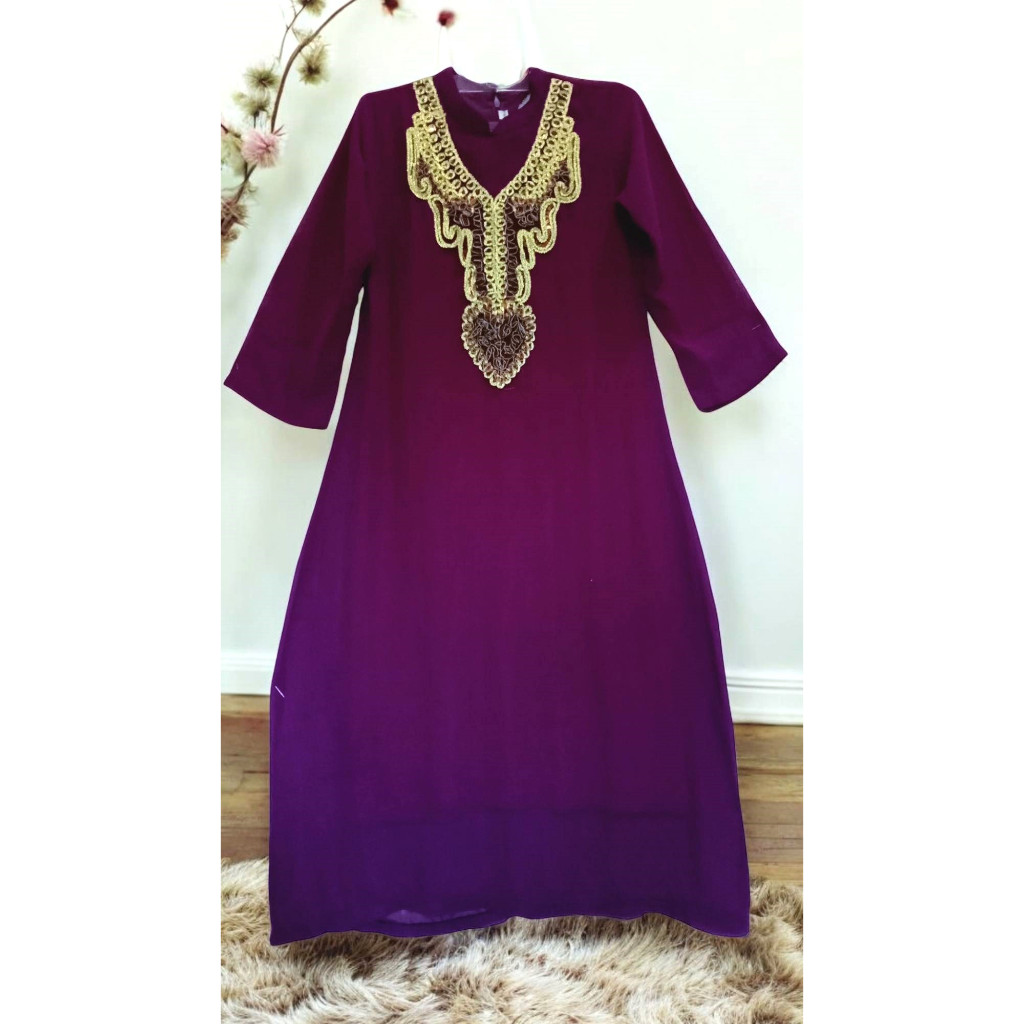 GAMIS ABAYA PESTA SIFON BORDIR LD 92 PB 120 NEW