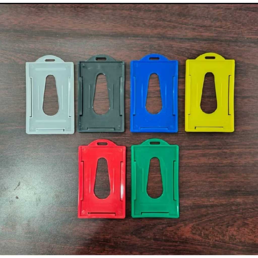 

(1 Pcs) ID Card Holder Plastik / Casing Name Tag Murah Warna