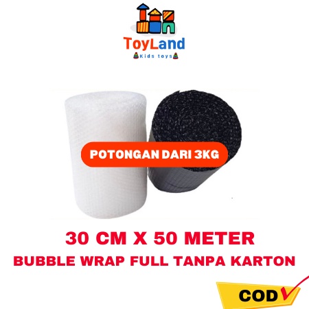 

BUBBLE WRAP ROLL 3CM X 5METER HITAM BENING TEBAL