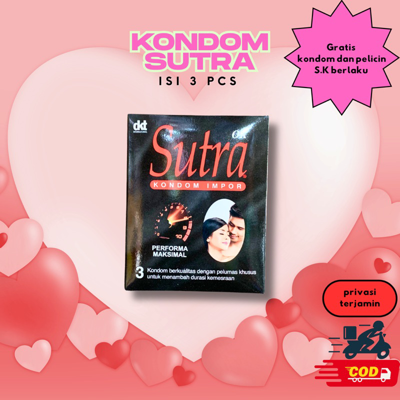 Brainnn Kondom Sutra 1 Box Isi 3 ( Privasi Terjamin )